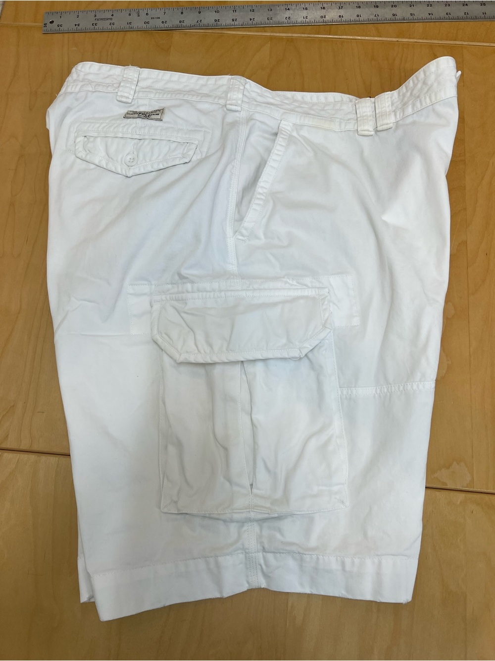 Ralph Lauren White Men's Cargo Shorts waist 50” - Picture 5 of 13